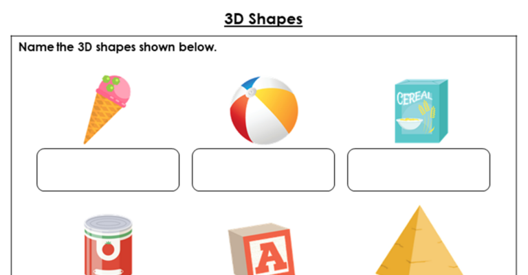 Getting Into Shapes Math Worksheet ShapesWorksheets