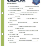 11 Homophone Worksheets Games