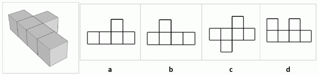 11 Plus Key Stage 2 11 Plus Spatial Reasoning 3D Shapes Topdown 2D 