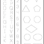 123 Tracing Worksheets Preschool Shape Tracing Worksheets Shapes
