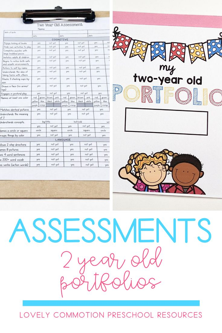 2 Year Old Assessment And Portfolio In 2020 Preschool Learning 