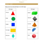 2d And 3d Shapes Worksheets Pdf Grade 4 Malaytata