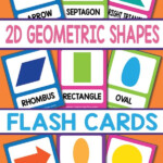 2D Shapes Flashcards Shapes Flashcards Flashcards For Kids