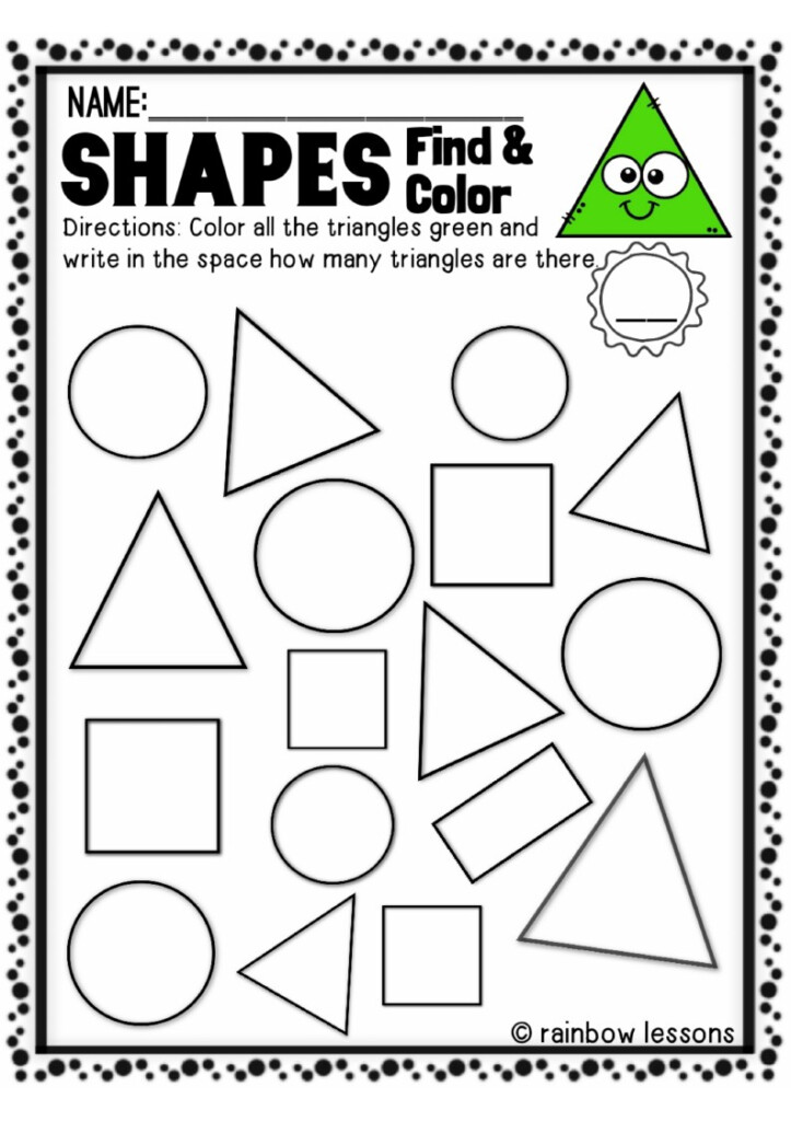 2d Shape Hunt Worksheet - ShapesWorksheets.com