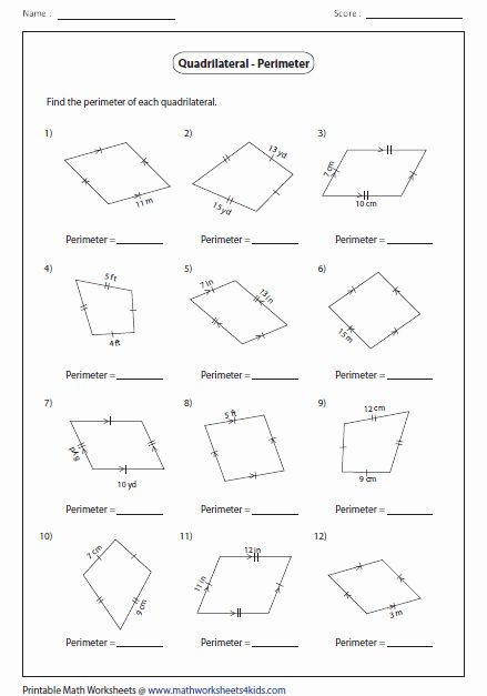 50 Properties Of Quadrilateral Worksheet In 2020 Quadrilaterals 