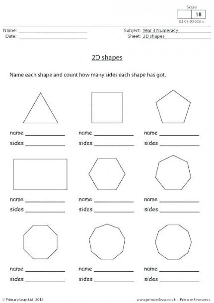 9th Grade Geometry Worksheets Shapes Worksheet Kindergarten Geometry 