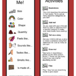 Adjectives Boomark Activities Speech Therapy Materials Speech And