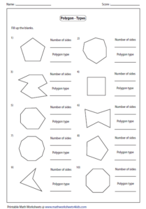 Polygons Shapes Worksheets - ShapesWorksheets.com