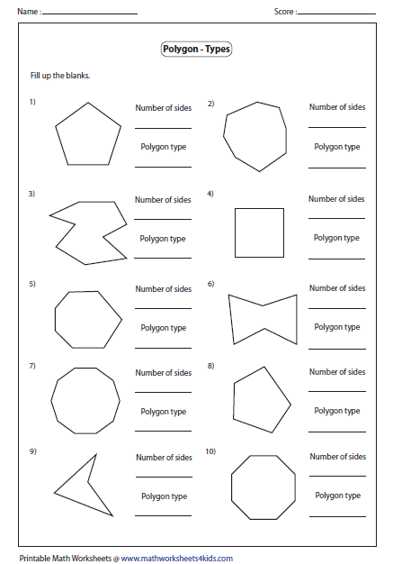 All Kinds Of Polygons Worksheets 99Worksheets