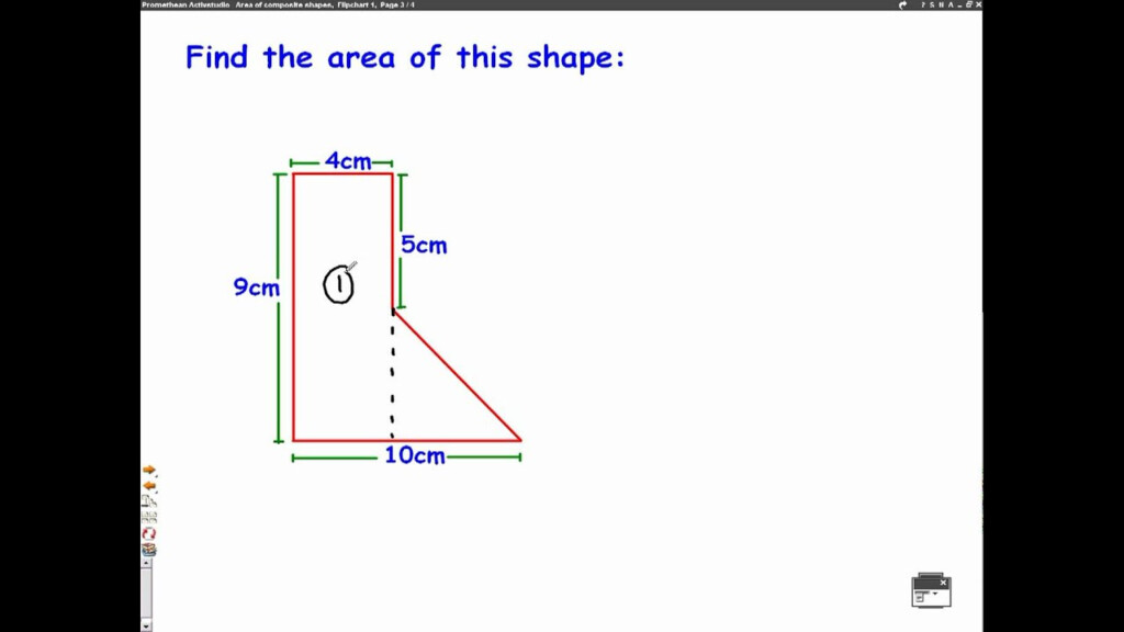 Area Of Composite Shapes Mathscast YouTube