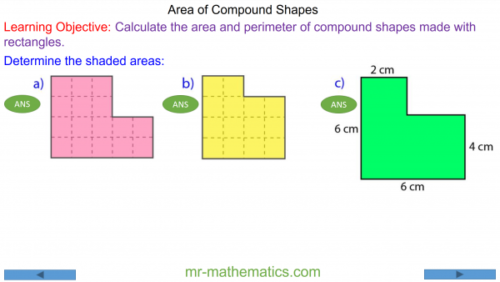 Area Of Compound Shapes Mr Mathematics