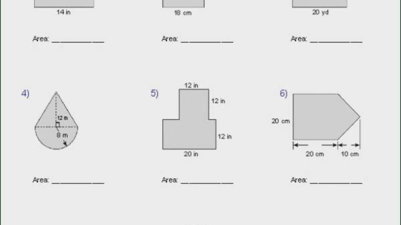 Area Of Compound Shapes Worksheet Winonarasheed Db excel