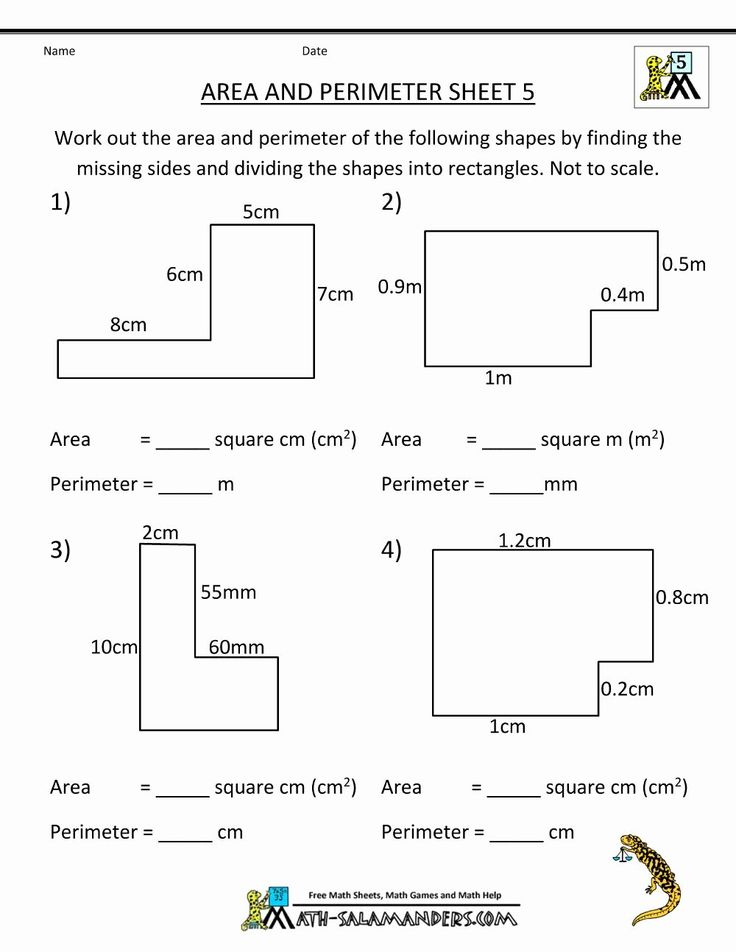 Area Of Irregular Shapes Worksheet Luxury 6 Perimeter Worksheets 3rd 