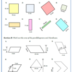 Area Of Quadrilaterals Worksheets Practice Questions And Answers