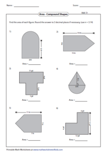 Area Of Compound Shapes Worksheet Corbettmaths - ShapesWorksheets.com