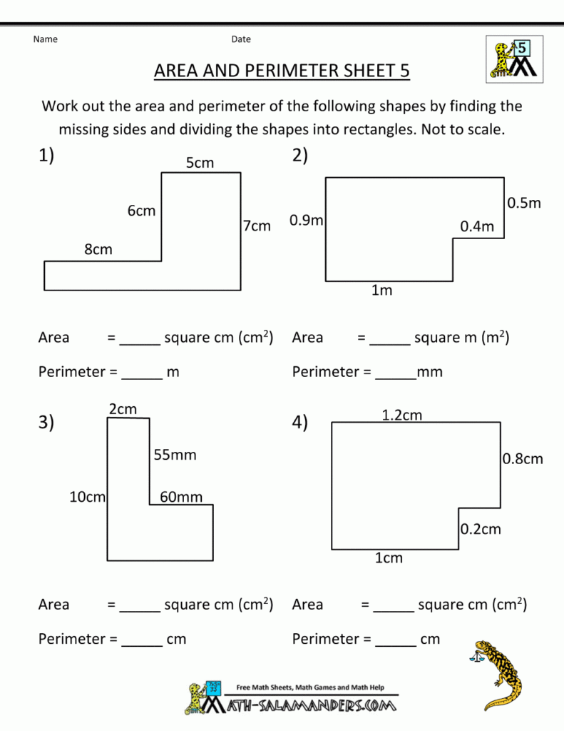 Area Worksheets