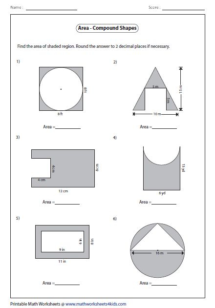 Area Worksheets Area Worksheets Kids Math Worksheets Math Worksheets