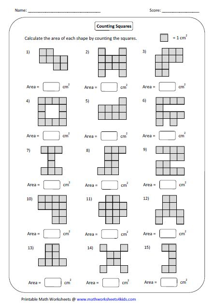 Area Worksheets Area Worksheets Math Interactive Notebook Math Methods