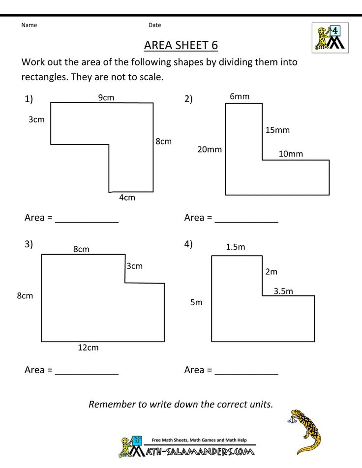 Area Worksheets Perimeter Worksheets Area And Perimeter Worksheets