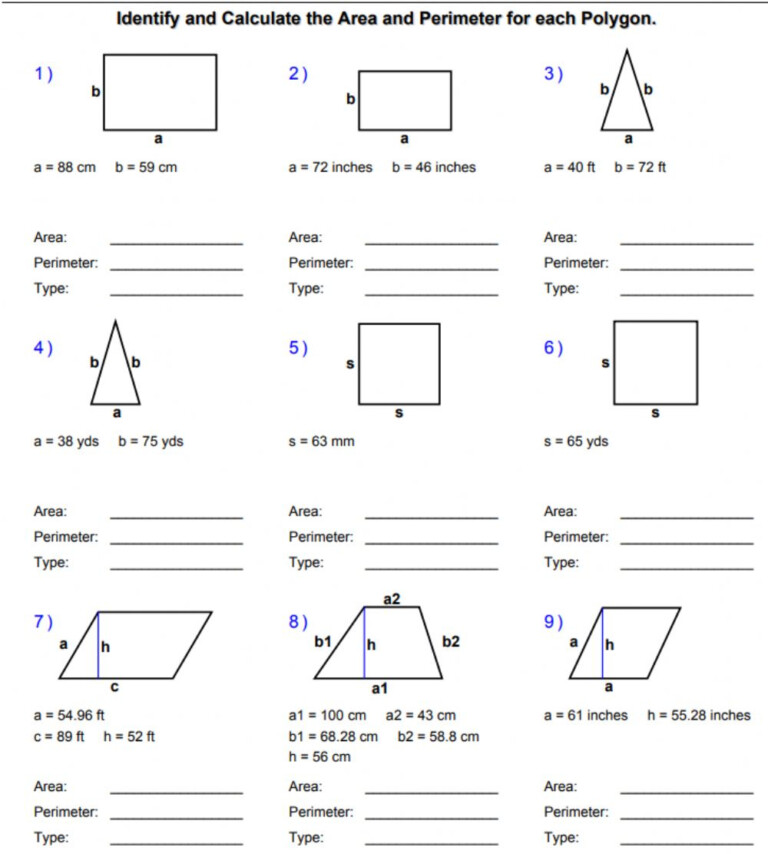 Area Mixed Shapes Worksheet Answers Level 3 - ShapesWorksheets.com