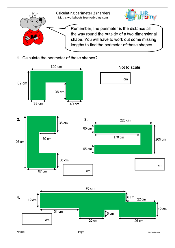 Calculate The Perimeter Of Shapes 2 Measuring In Year 5 age 9 10 