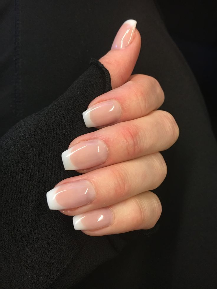 Classic French Manicure French Tip Acrylic Nails French Tip Nail 