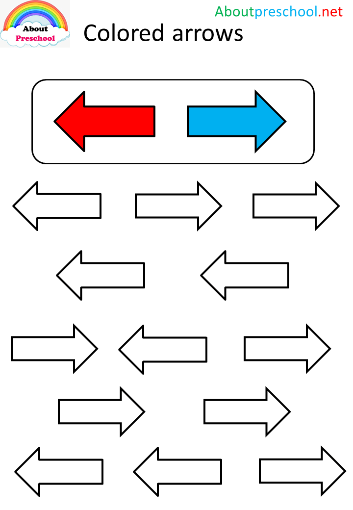 Colored Arrows About Preschool