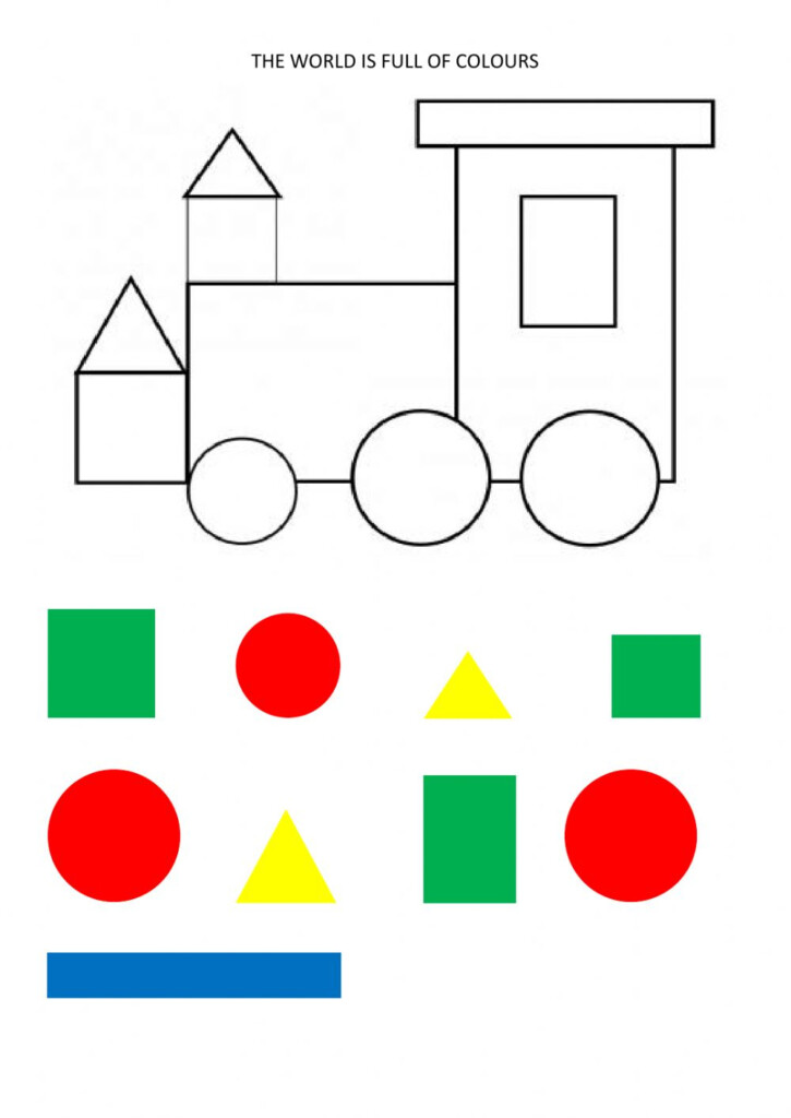 Colours And Shapes Online Worksheet