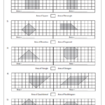 Comparing Area Of Any 2 Shapes Coordinate Plane Worksheets