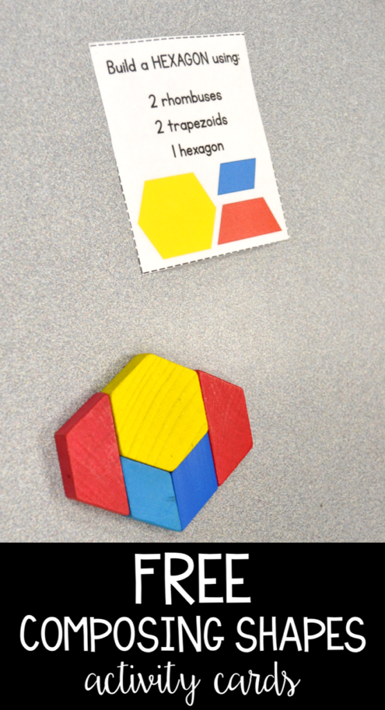 Composing 2D Shapes Free Center Cards Susan Jones