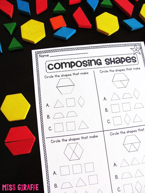 Composing Shapes In 1st Grade Kindergarten Geometry 1st Grade Math 