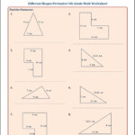 Different Shapes Perimeter 5th Grade Math Worksheet EduMonitor