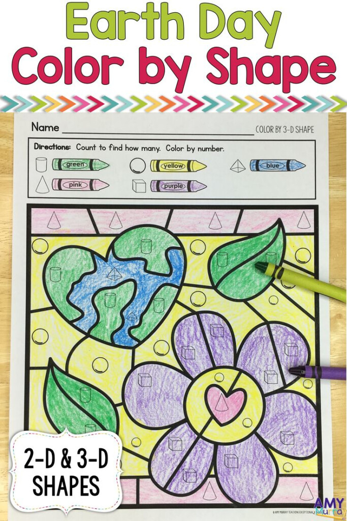 Earth Day Themed Color By The Code Worksheets These Fun Worksheets 