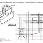 Engineering Drawing Tutorials Orthographic Drawing With Vertical