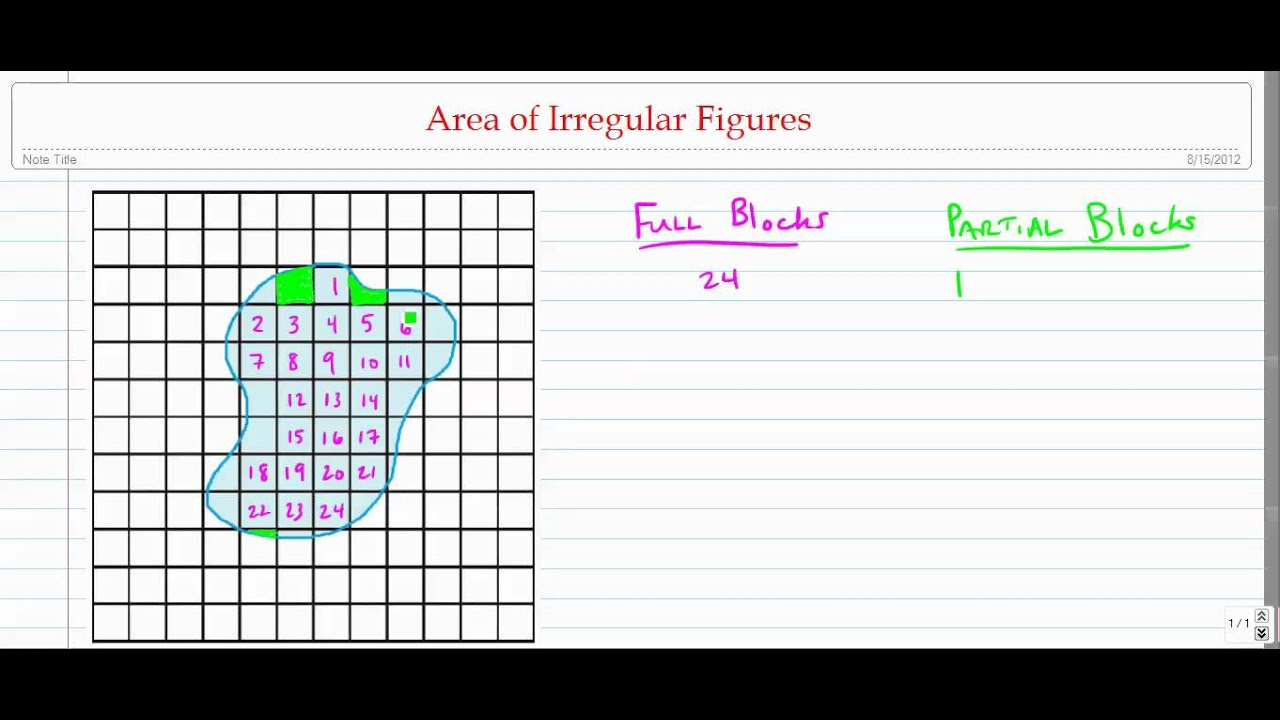 Estimating Area Of Irregular Figures YouTube