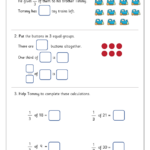 Find A Third Fraction Worksheets For Year 2 age 6 7 By URBrainy