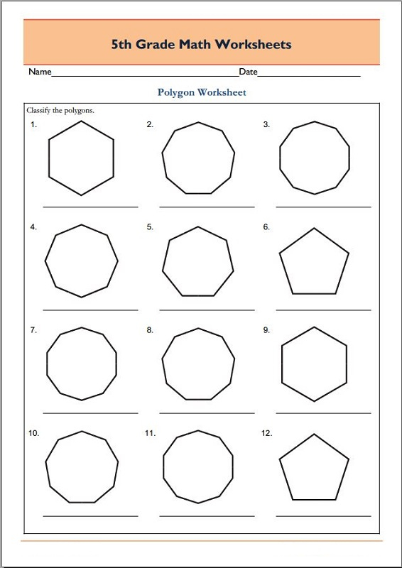 Free 5th Grade Math Worksheets Activity Shelter