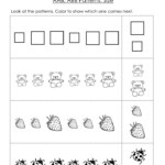 Free AAB And ABB Patterns Worksheet For Kindergarten Level Color The