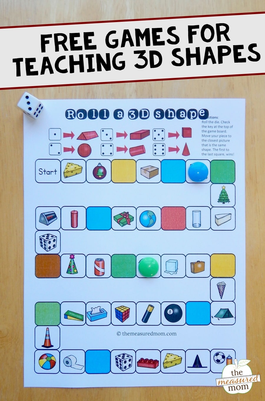 Free Games For Teaching About 3D Shapes The Measured Mom
