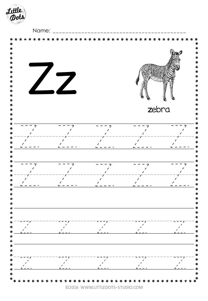 Free Letter Z Tracing Worksheets Handwriting Worksheets For Kids