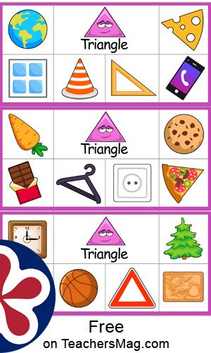 Free Printable Everyday Objects Shape Matching Activity In 2020 