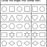 Free Printable Shapes Pattern Worksheet Crafts And Worksheets For