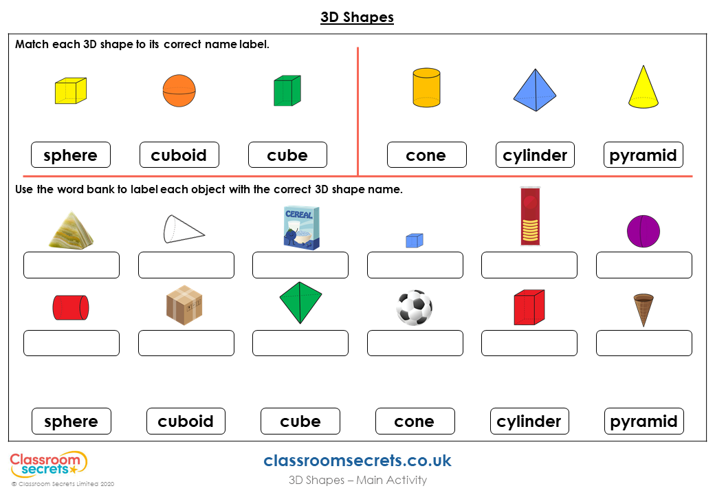 Free Year 1 3D Shapes Lesson Classroom Secrets Classroom Secrets