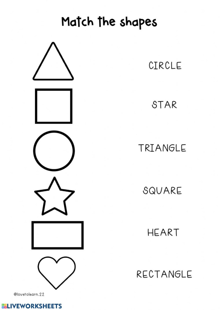 Geometric Shapes Interactive Worksheet