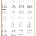 Grade 11 Math Worksheets Pdf Solving Linear Equations Algebra