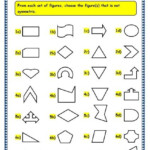 Grade 3 Maths Worksheets 14 4 Geometry Symmetrical And Non