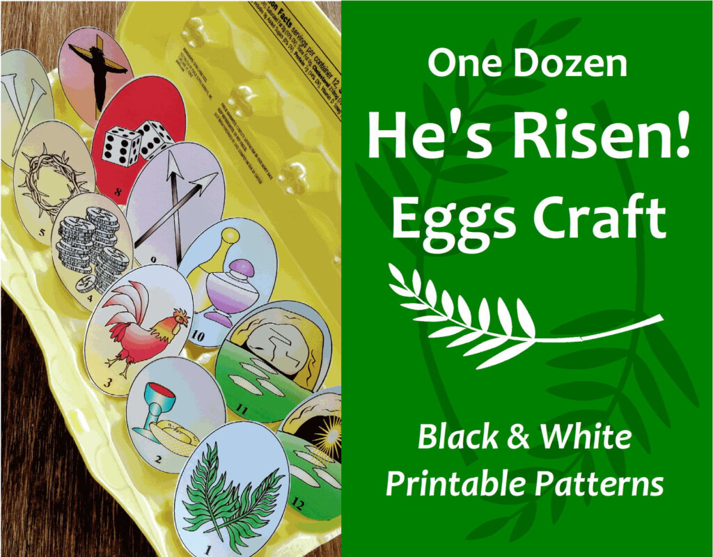 He s Risen Eggs Resurrection Easter Story Craft Easter Egg Ideas Sunday 