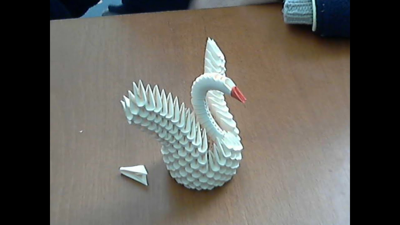 How To Make 3d Origami Small Swan model 2 YouTube