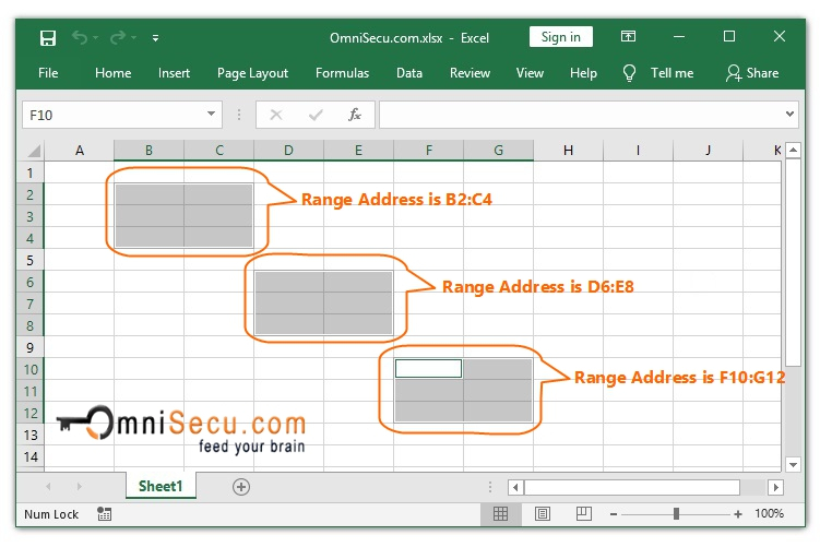How To Select Multiple Range In Excel Worksheet