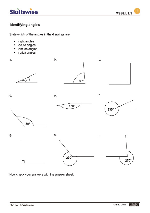 Identifying Angles